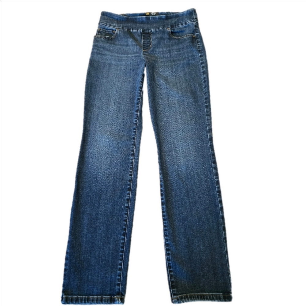 Lee Mid-Rise Sculpting Slim Leg Dark Wash Jeggings Size 10 M